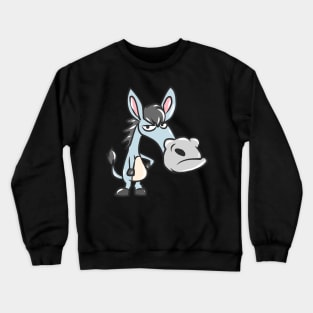 Sweet donkey kids comic donkey mule draft animal Muli Crewneck Sweatshirt